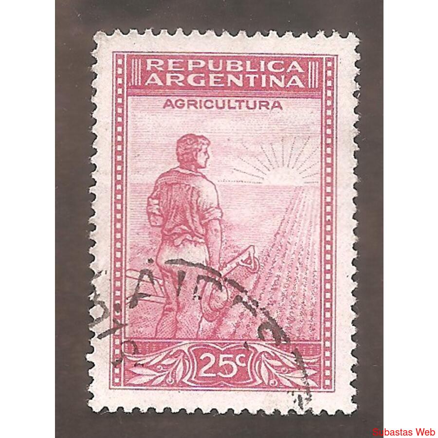 ARGENTINA 1935(MT376Y) LABRADOR  FILIG RA RO, MATE NACIONAL
