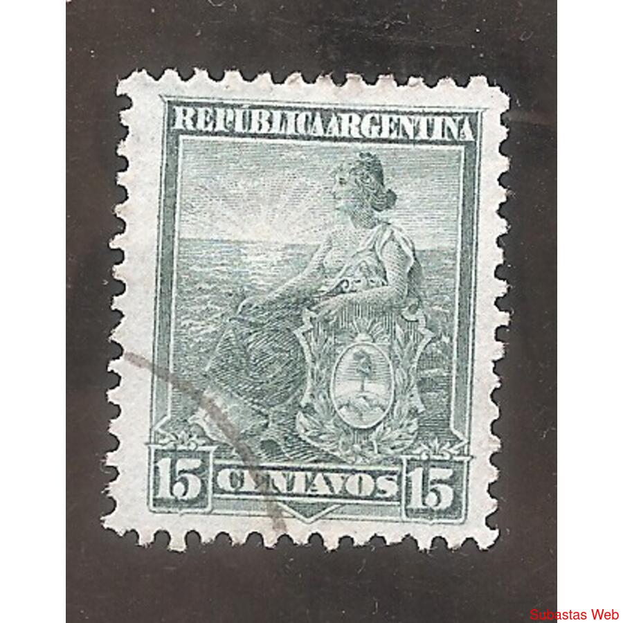 ARGENTINA 1899(MT120) LIBERTAD SENTADA  11,5x11,5  USADA