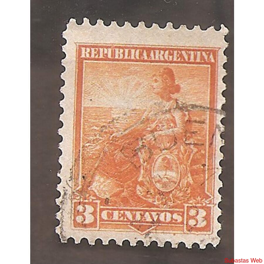 ARGENTINA 1899(113) LIBERTAD SENTADA 11,5x11,5 USADA