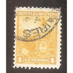 ARGENTINA  1899(MT114) LIBERTAD  SENTADA  11,5x11,5  USADA