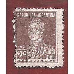 ARGENTINA 1923(278) SAN MARTIN CON PUNTO USADA