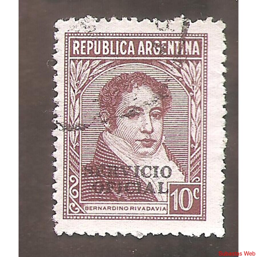 ARGENTINA 1946(MT476-354) PROCERES: RIVADAVIA TIPO IV  SERV.