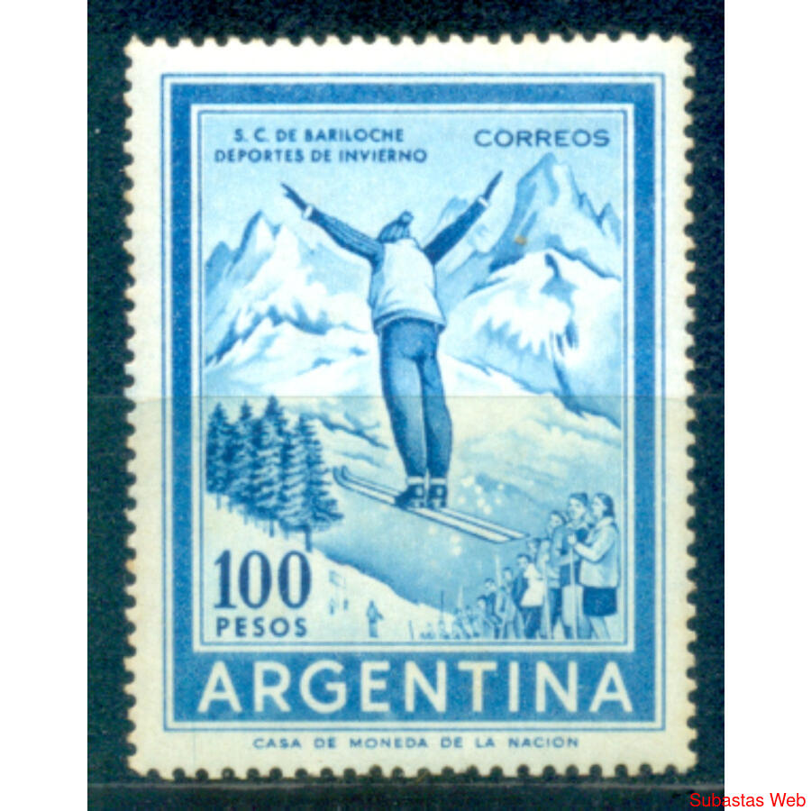 ARGENTINA GJ1148. BARILOCHE $100 TIZADO IMPORTADO U$10.00