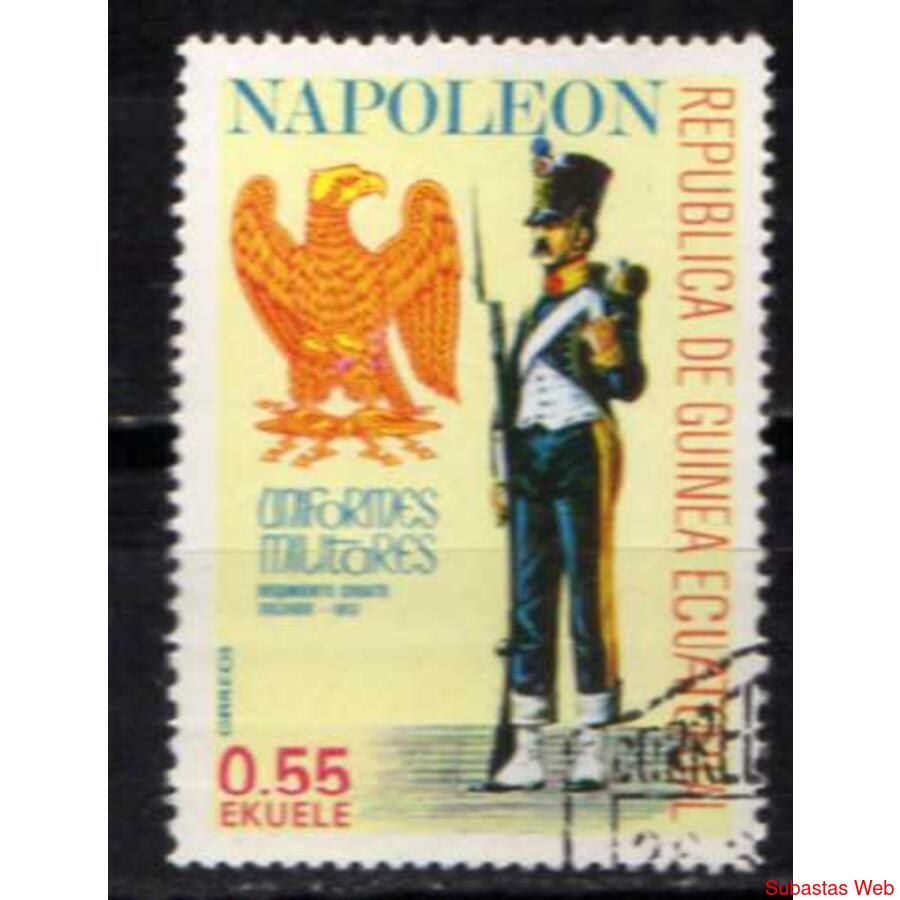 NUMISMZA , GUINEA ECUATORIAL, 1974 NAPOLEON UNIF MILITARES (