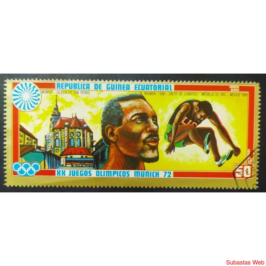 GUINEA ECUATORIAL AÑO 1972, MICHEL 87, USADA