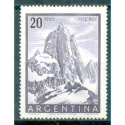 ARGENTINA GJ1056 FITZ ROY TIZADO 13 1/2 x 13 NUEVO U$10.00