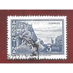 ARGENTINA 1971(889) CUESTA DEL ZAPATA  SIN FILIGRANA USADA