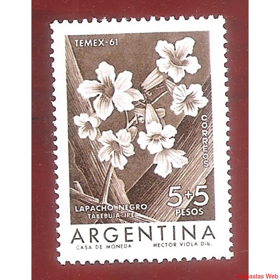 ARGENTINA 1961(632) EXPOSICION TEMEX 61  NUEVA