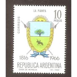 ARGENTINA 1966(748) 150 ANIV. DE LA INDEPENDENCIA ESCUDOS  N