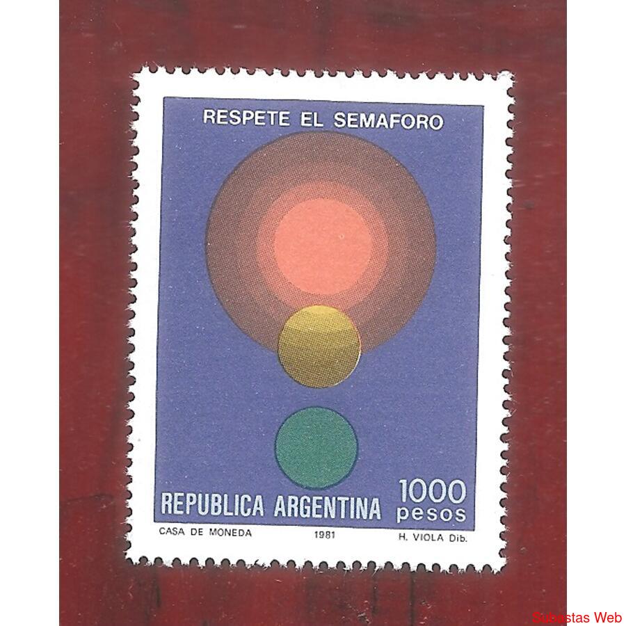 ARGENTINA 1981(1323) EDUCACION VIAL  MINT