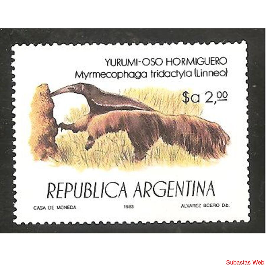 ARGENTINA 1983(1406) PROTECCION DE LA FAUNA  MINT