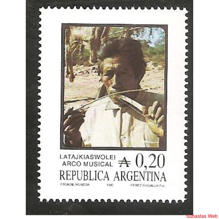 ARGENTINA 1985(1541) INSTRUMENTOS MUSICALES  MINT