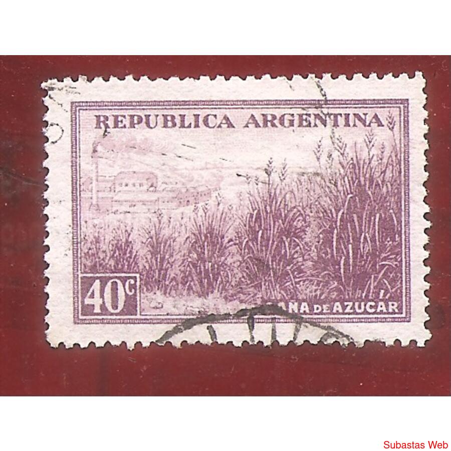 ARGENTINA 1945(452A) PROC Y RIQ.: CAÑA DE ASUCAR  SIN FILIGR