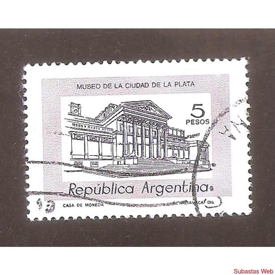 ARGENTINA 1978(1128) MUSEO DE LA PLATA TIZADO FLUORESCENTE U