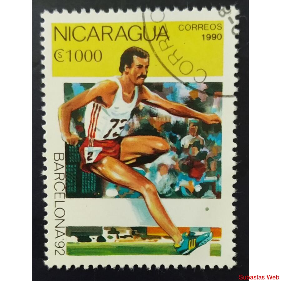 NICARAGUA AÑO 1990, SCOTT 1806, USADA