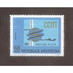 ARGENTINA  1968(A125) ASAMBLEA DE LA CCITT  NUEVA