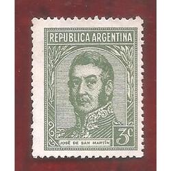 ARGENTINA 1935(366) PROC. Y RIQ. SAN MARTIN  SOL RA-RO  NUEV