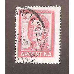ARGENTINA 1959(605A) SAN MARTIN  OFFSET  MATE  USADA