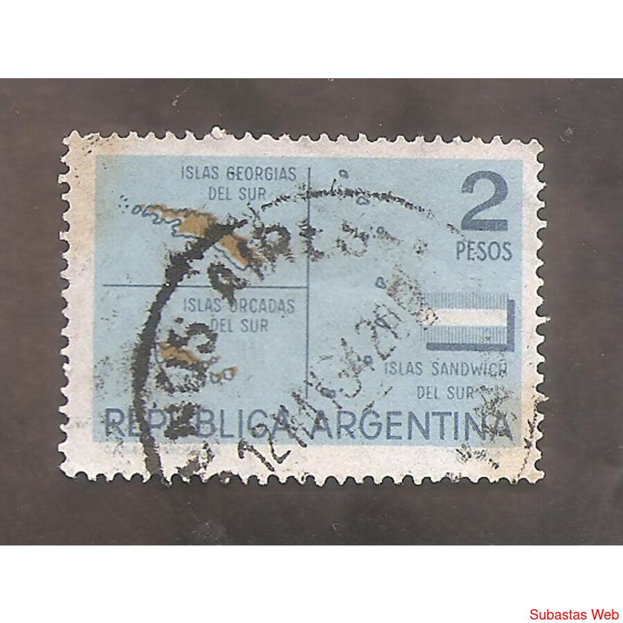 ARGENTINA 1963 (MT682) POSECION DE ISLAS ORCADAS,  USADA