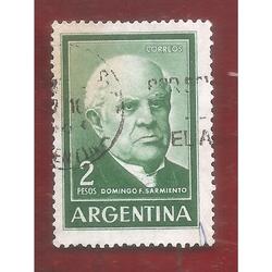 ARGENTINA 1963 (MT662b) PROCERES: SARMIENTO HUECO MATE IMPOR