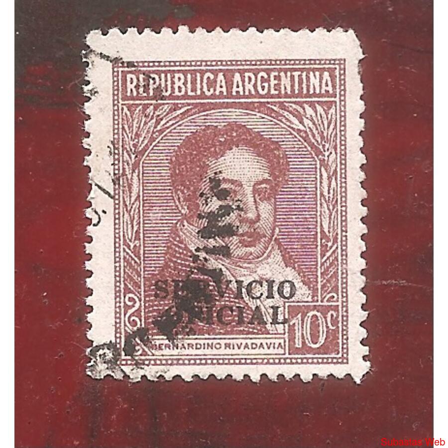 AEGENTINA 1939(MT395Ia-342F)  RIVADAVIA TIPO IV  FILI RR, SO