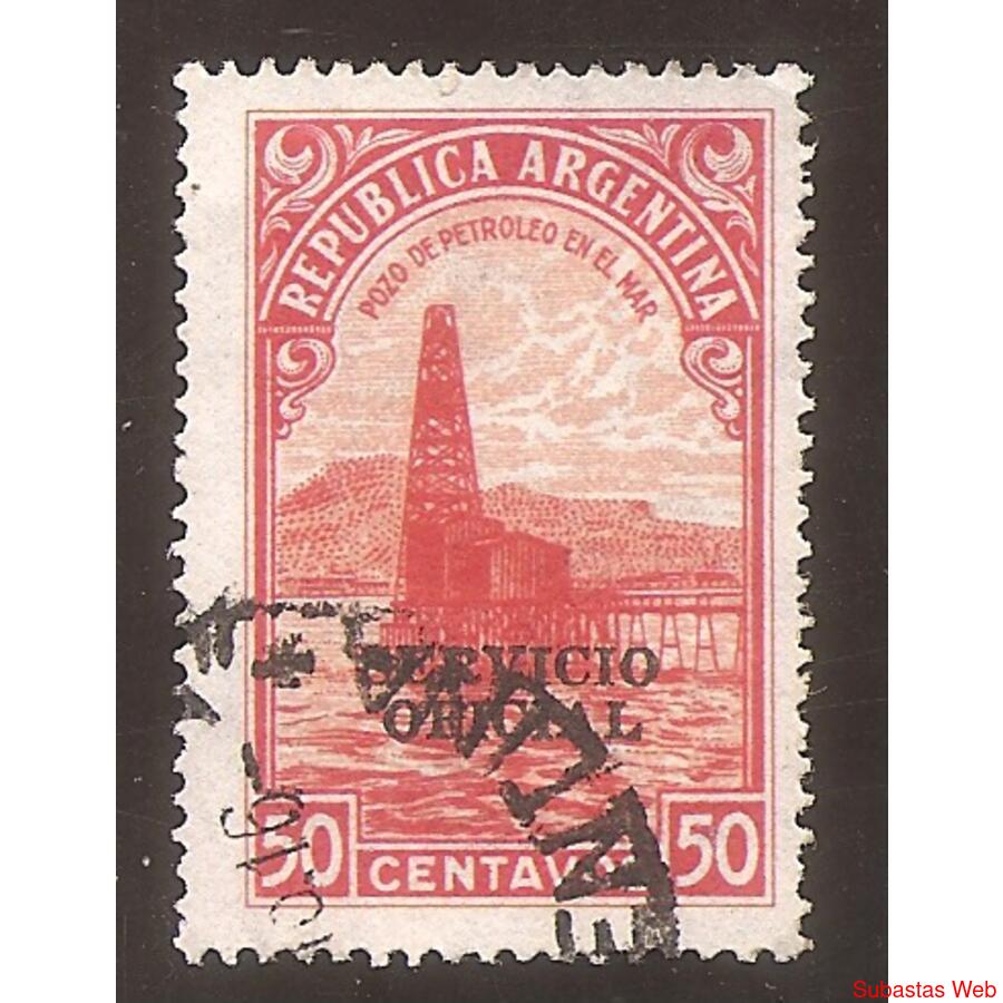 ARGENTINA 1935(379-346) PROC. Y RIQ.: PETROLEO S.O. 12mm  US
