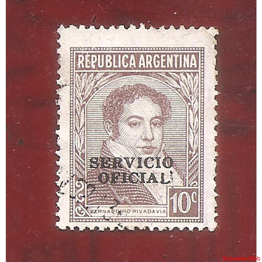 ARGENTINA 1935(395-342) PROC. Y RIQ. RIVADAVIA TIPO III  SO