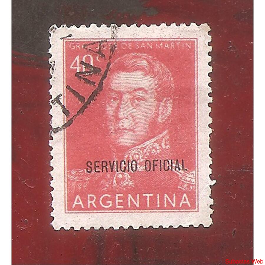 ARGENTINA 1956(569-378) SAN MARTIN OFFSET  S.O.  USADA