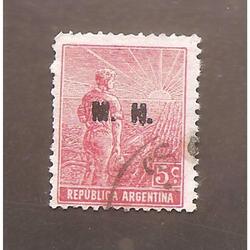 ARGENTINA 1915(195-82) LABRADOR SIN FILI  M.H.  USADA