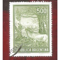 ARGENTINA 1966(735)  CAZA MAYO: CIERVO  USADA