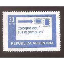 ARGENTINA 1978(1144b) DIFUSION DE SERICIOS MATE FOSFO USADA
