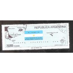ARGENTINA 1983(1392) RECUPERACION DE MALVINAS  USADA