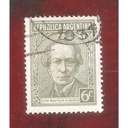 ARGENTINA 1935(369) PROC. Y RIQUEZAS: ALBERDI  USADA