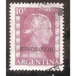 ARGENTINA 1952(519-364) EFIGIE DE EVA PERON  S.O.  USADA