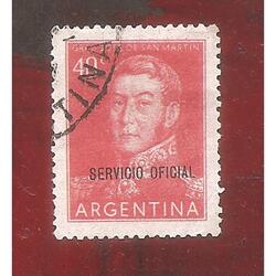 ARGENTINA 1956(569-378) SAN MARTIN OFFSET  S.O.  USADA