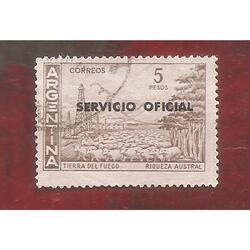 ARGENTINA 1959(606-393) TIERRA DEL FUEGO  S.O.  TIPO II USAD