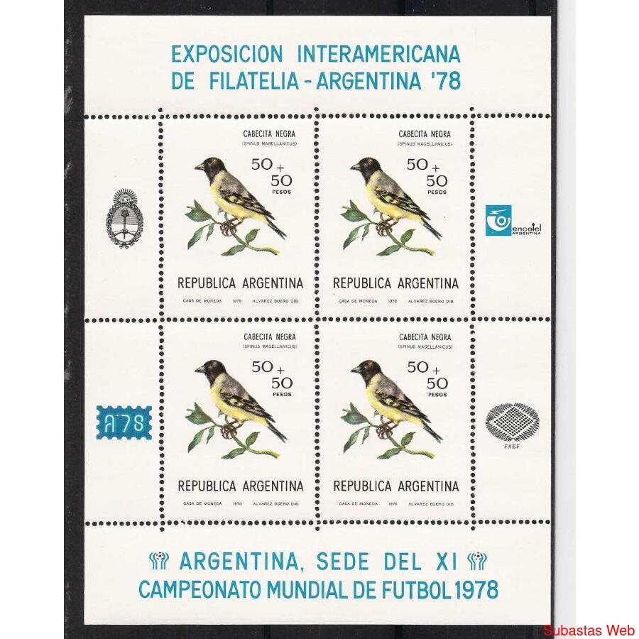 1978 - EXPOSICION INTERAMERICANA DE FILATELIA "ARGENTINA 78"