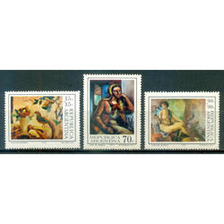 ARGENTINA GJ1613/1615 PINTORES ARGENTINOS SERIE MINT. @@@@@@