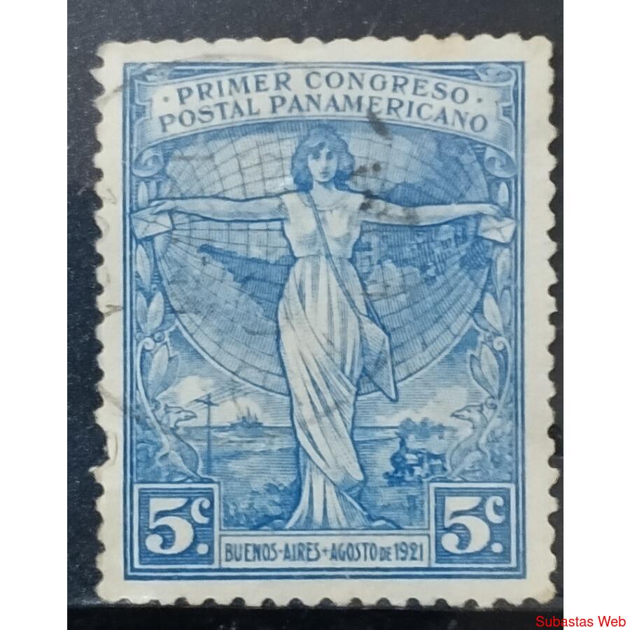 ARGENTINA AÑO 1921, GJ 530, USADA