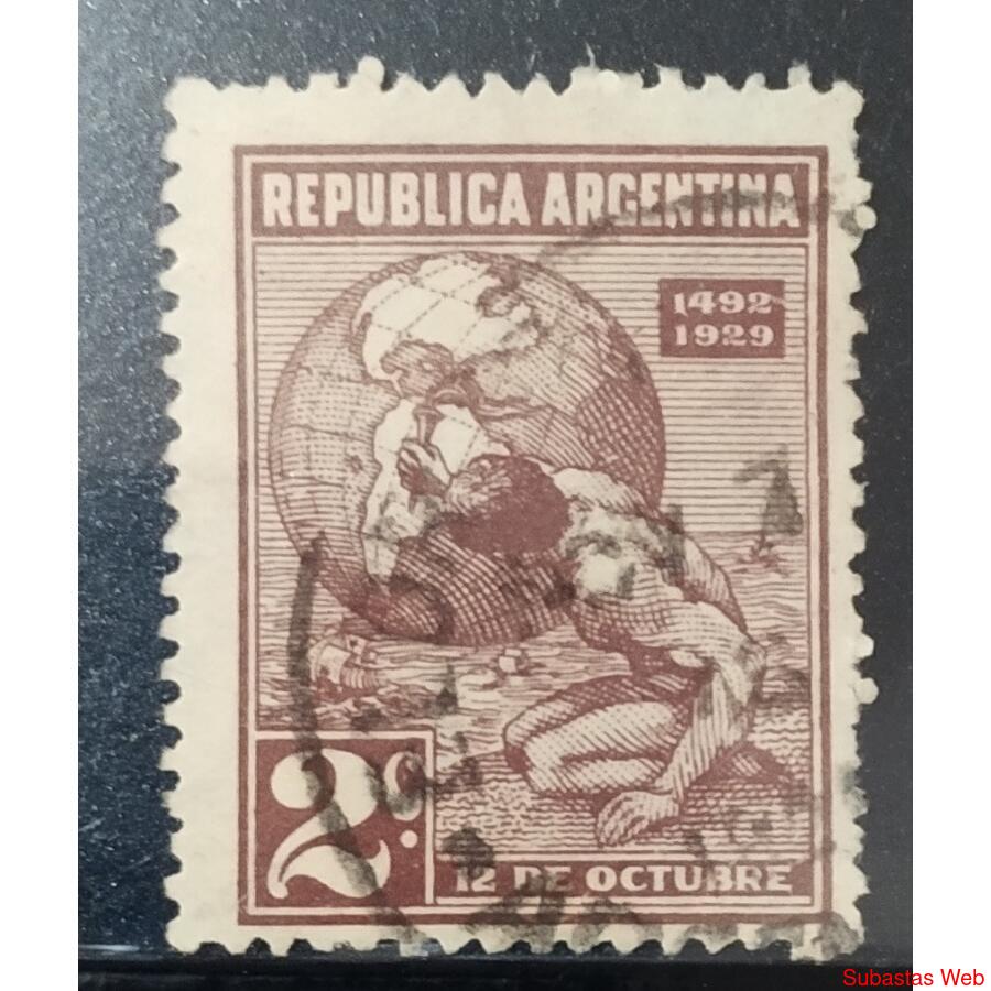 ARGENTINA AÑO 1929, GJ 657, USADA