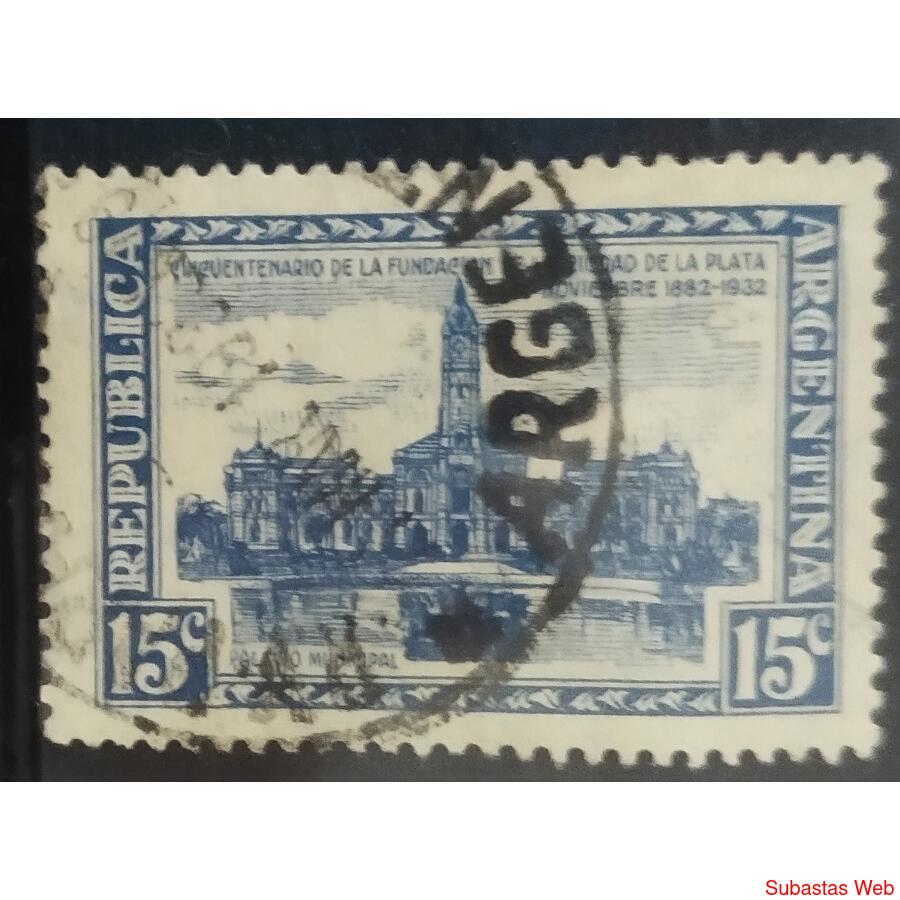 ARGENTINA AÑO 1933, GJ 728, USADA