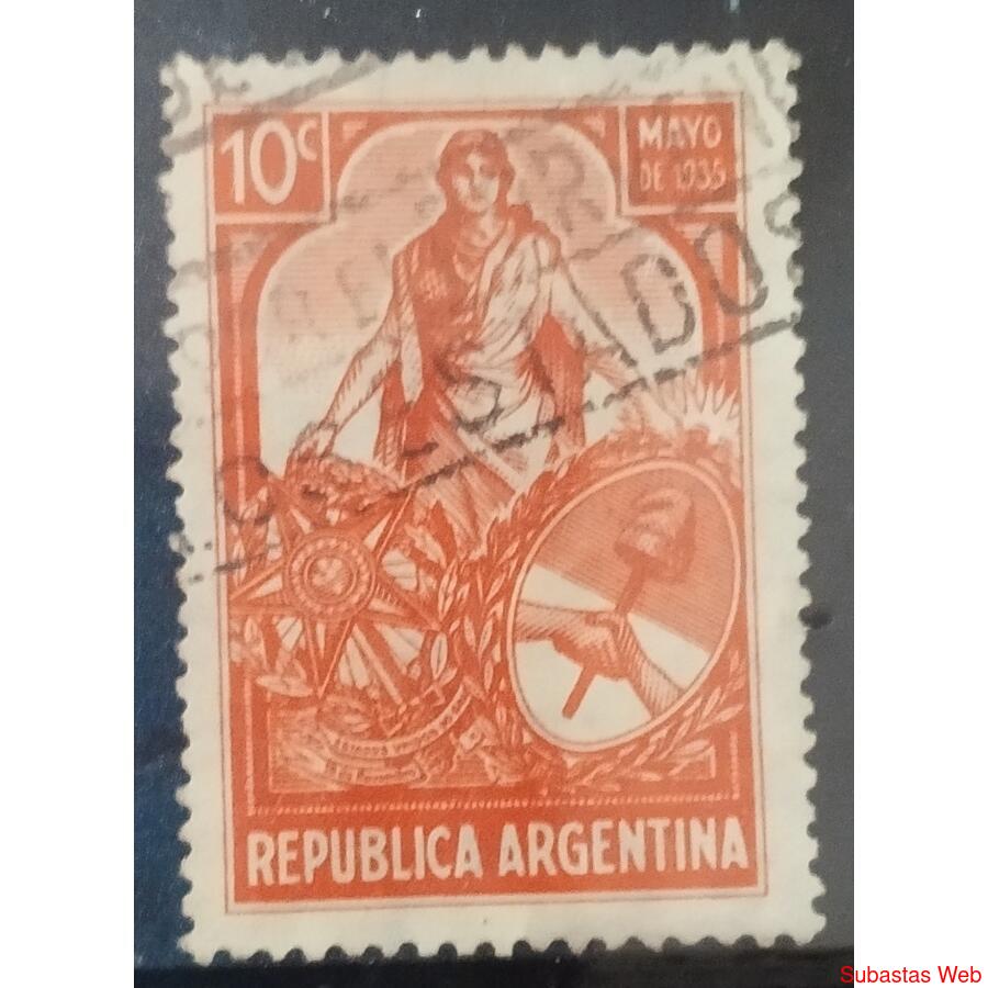 ARGENTINA AÑO 1935, GJ 733, USADA