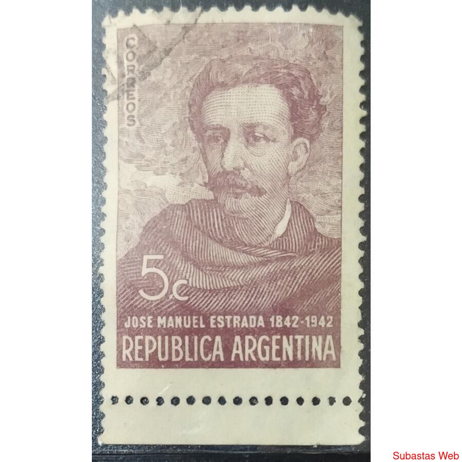 ARGENTINA AÑO 1942, GJ 856, USADA