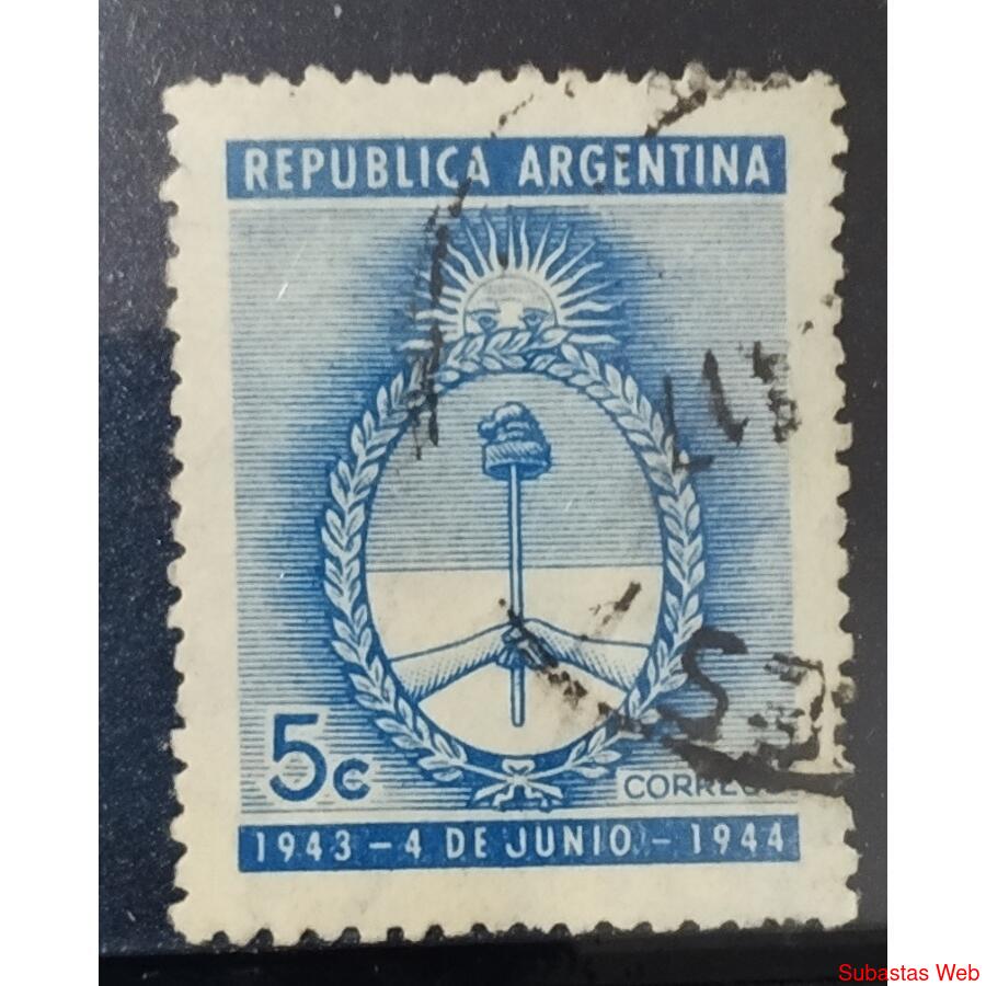 ARGENTINA AÑO 1944, GJ 916, USADA