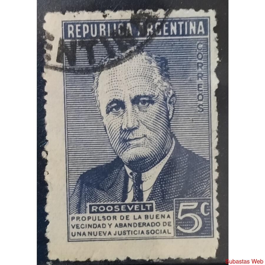 ARGENTINA AÑO 1946, GJ 927, USADA
