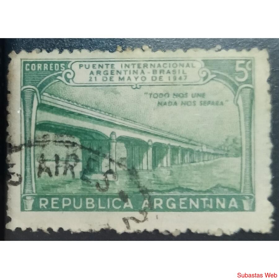 ARGENTINA AÑO 1947, GJ 942, USADA