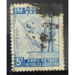ARGENTINA AÑO 1943, GJ 895, USADA