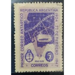 ARGENTINA AÑO 1947, GJ 943, USADA