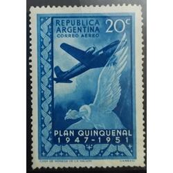 ARGENTINA AÑO 1951, GJ 998, NCGRB