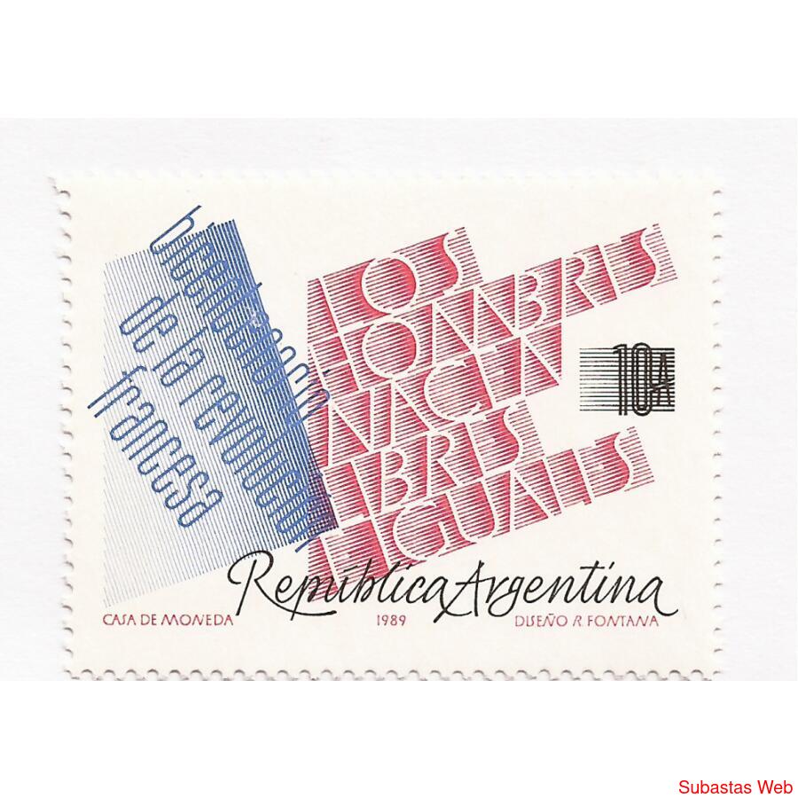 1989 - 200 ANIVERSARIO DE LA REVOLUCION FRANCESA -